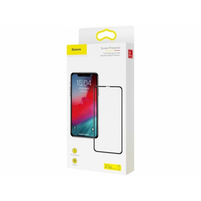 Купити Защитное стекло для Apple iPhone XR / 11 Baseus Full Coverage Curved Tempered Glass Protector Black за найкращою ціною в Україні 🔔, наш інтернет - магазин гарантує якість і швидку доставку вашого замовлення 🚀