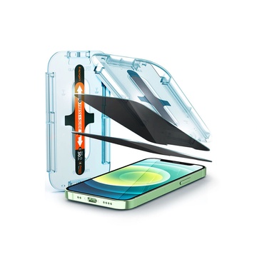 Купить Защитное стекло антишпион Spigen EZ FIT GLAS.tR Privacy V2 для iPhone 12 Pro Max (2 шт.) по лучшей цене в Украине 🔔 ,  наш интернет - магазин гарантирует качество и быструю доставку вашего заказа 🚀