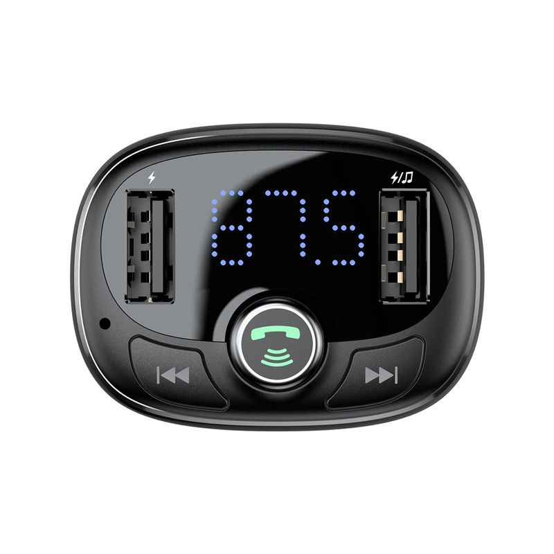 Купити Автомобільний зарядний пристрій Baseus T typed S-09 Bluetooth MP3 Black за найкращою ціною в Україні 🔔, наш інтернет - магазин гарантує якість і швидку доставку вашого замовлення 🚀