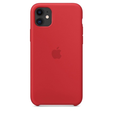 Купити Силіконовий чохол червоний для iPhone 11 за найкращою ціною в Україні 🔔, наш інтернет - магазин гарантує якість і швидку доставку вашого замовлення 🚀