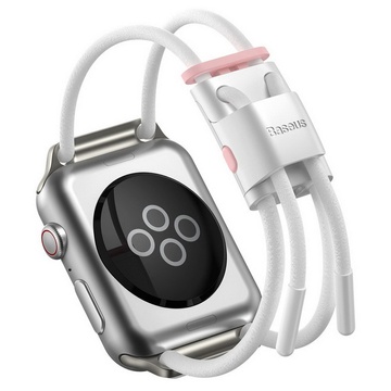 Купити Ремінець Baseus let's Go Cord Watch Strap білий + рожевий для Apple Watch Series 3/4/5 42mm/44mm за найкращою ціною в Україні 🔔, наш інтернет - магазин гарантує якість і швидку доставку вашого замовлення 🚀