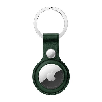 Брелок з кільцем iLoungeMax Leather Key Ring Forest Green для AirTag ОЕМ