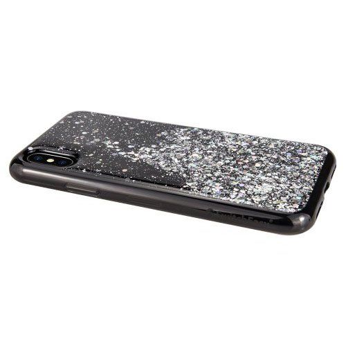 Купить Блестящий чехол Switcheasy Starfield черный для iPhone X/XS по лучшей цене в Украине 🔔 ,  наш интернет - магазин гарантирует качество и быструю доставку вашего заказа 🚀