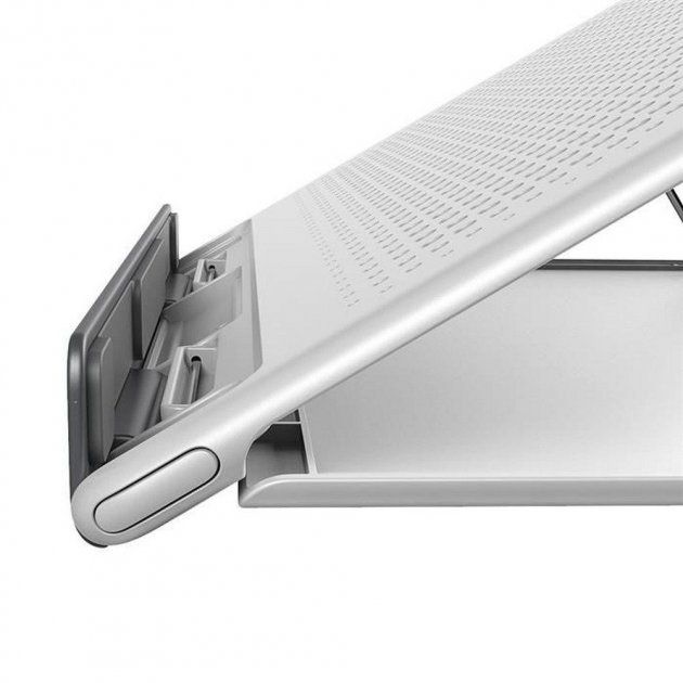 Купить Подставка для MacBook Baseus Let's go Mesh Portable Laptop Stand White | Gray по лучшей цене в Украине 🔔 ,  наш интернет - магазин гарантирует качество и быструю доставку вашего заказа 🚀