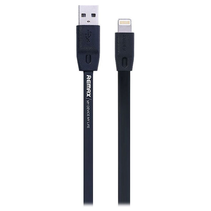Купить Кабель Remax Full Speed RC-001i USB - Lightning 2 м Black по лучшей цене в Украине 🔔 ,  наш интернет - магазин гарантирует качество и быструю доставку вашего заказа 🚀