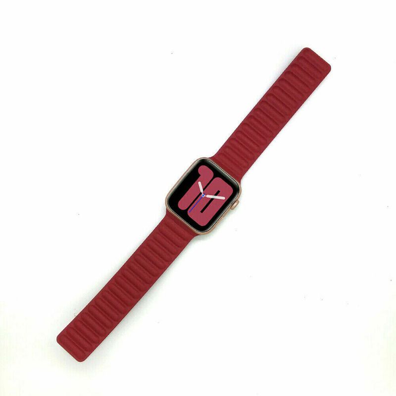 Купить Ремешок oneLounge Leather Link Magnetic Red для Apple Watch 38mm | 40mm (S | M) OEM по лучшей цене в Украине 🔔 ,  наш интернет - магазин гарантирует качество и быструю доставку вашего заказа 🚀