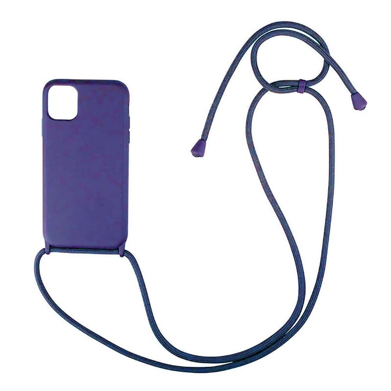 Купить Силиконовый чехол на шнурке oneLounge Shoulder Strap Purple для iPhone 12 | 12 Pro по лучшей цене в Украине 🔔 ,  наш интернет - магазин гарантирует качество и быструю доставку вашего заказа 🚀