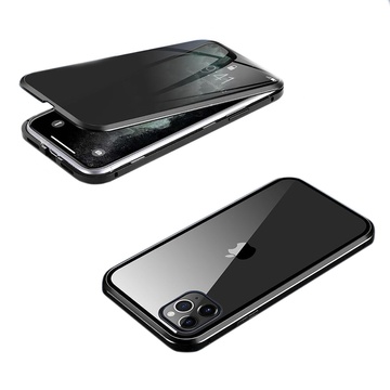 Купити Магнітний чохол зі склом антишпигун oneLounge Shield Case Black для iPhone 12 | 12 Pro за найкращою ціною в Україні 🔔, наш інтернет - магазин гарантує якість і швидку доставку вашого замовлення 🚀