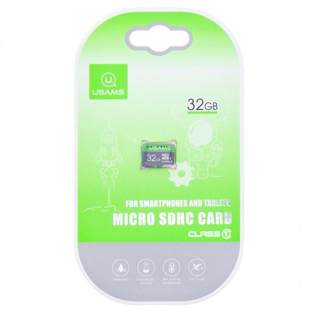 Купити Карта пам'яті Micro SDHC Card Usams US-ZB094 TF High Speed Card 32Gb Class 10 за найкращою ціною в Україні 🔔, наш інтернет - магазин гарантує якість і швидку доставку вашого замовлення 🚀