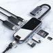 Хаб Baseus Type-C Multifunctional HUB Adapter (2*Type-C to HDMI*2+USB3.0*2+SD/TF*1+PD) серый