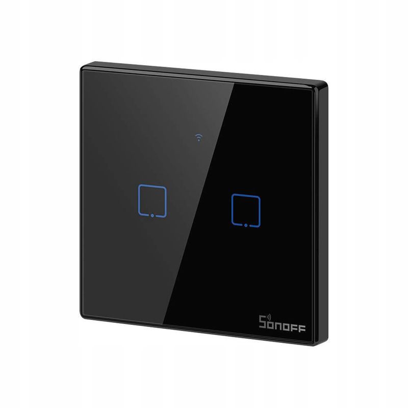 Купити Чорний розумний вимикач HomeKit Sonoff TX T3EU2C (2 канали) за найкращою ціною в Україні 🔔, наш інтернет - магазин гарантує якість і швидку доставку вашого замовлення 🚀