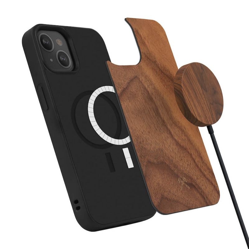 Деревянный чехол Woodcessories Bumper Case Walnut MagSafe для iPhone 13