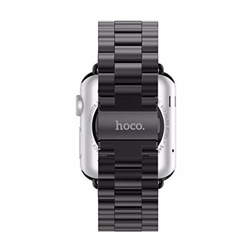Купить Металлический ремешок HOCO Stainless Steel Black для Apple Watch 42mm | 44mm SE | 6 | 5 | 4 | 3 | 2 | 1 по лучшей цене в Украине 🔔 ,  наш интернет - магазин гарантирует качество и быструю доставку вашего заказа 🚀