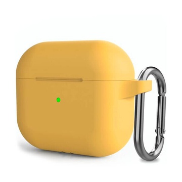 Силиконовый чехол с карабином iLoungeMax Yellow для AirPods 3