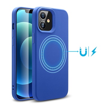 Купить Силиконовый чехол ESR Cloud Soft HaloLock MagSafe Blue для iPhone 12 mini по лучшей цене в Украине 🔔 ,  наш интернет - магазин гарантирует качество и быструю доставку вашего заказа 🚀