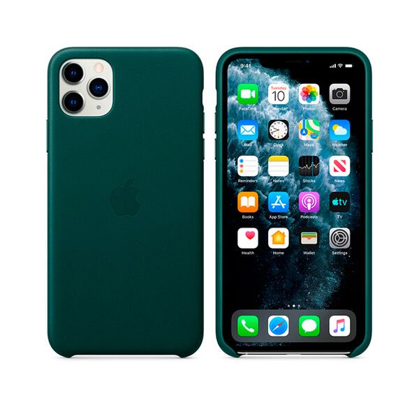 Купить Кожаный чехол Apple Leather Case Forest Green для iPhone 11 Pro Max (MX0C2) по лучшей цене в Украине 🔔 ,  наш интернет - магазин гарантирует качество и быструю доставку вашего заказа 🚀