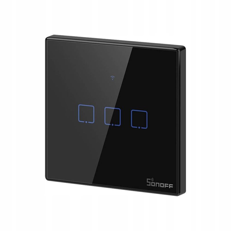 Купити Чорний розумний вимикач HomeKit Sonoff TX T3EU3C (3 канали) за найкращою ціною в Україні 🔔, наш інтернет - магазин гарантує якість і швидку доставку вашого замовлення 🚀