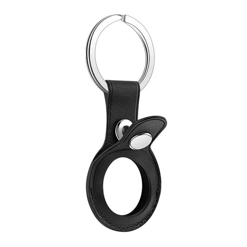 Брелок з кільцем iLoungeMax Leather Key Ring Black для AirTag ОЕМ