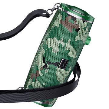 Купить Беспроводная Bluetooth колонка Hoco BS40 Desire song sports wireless speaker с влагозащитой IPX5 Camouflage Green по лучшей цене в Украине 🔔 ,  наш интернет - магазин гарантирует качество и быструю доставку вашего заказа 🚀