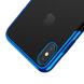 Силиконовый чехол Baseus Shining синий для iPhone XS Max