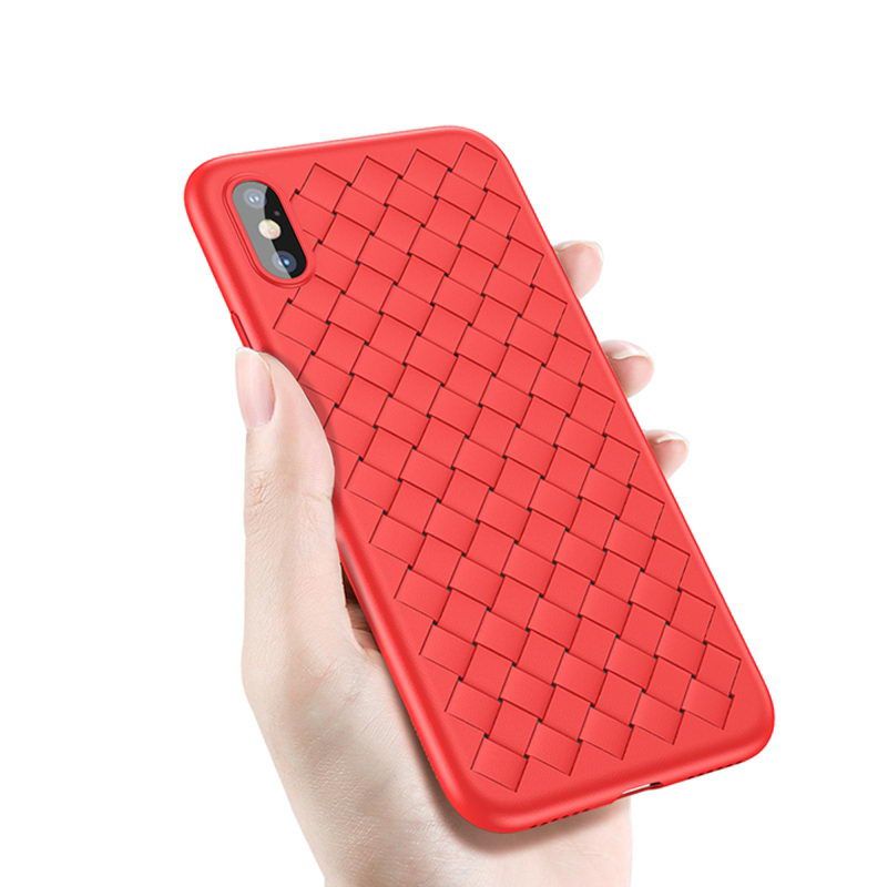 Купить Чехол Baseus BV Weaving красный для iPhone X/XS по лучшей цене в Украине 🔔 ,  наш интернет - магазин гарантирует качество и быструю доставку вашего заказа 🚀