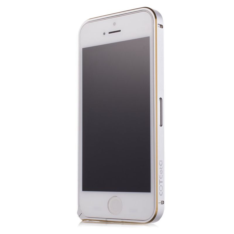 Купить Чехол-бампер Coteetci (на клипсе) серебристый для iPhone 5/5S/SE по лучшей цене в Украине 🔔 ,  наш интернет - магазин гарантирует качество и быструю доставку вашего заказа 🚀