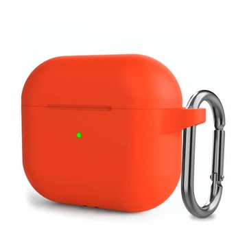 Силиконовый чехол с карабином iLoungeMax Orange для AirPods 3