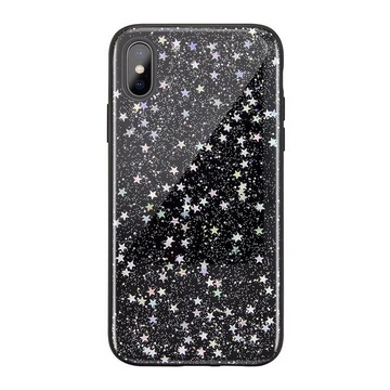 Купить Чехол SwitchEasy Flash черный со звездами для iPhone X/XS по лучшей цене в Украине 🔔 ,  наш интернет - магазин гарантирует качество и быструю доставку вашего заказа 🚀
