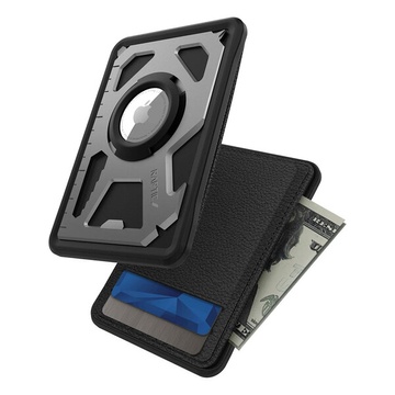 Шкіряний гаманець з мультитул карткою та тримачем для AirTag Raptic Tactical Wallet