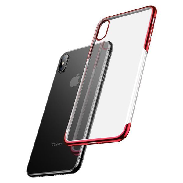 Купить Силиконовый чехол Baseus Shining красный для iPhone XS Max по лучшей цене в Украине 🔔 ,  наш интернет - магазин гарантирует качество и быструю доставку вашего заказа 🚀