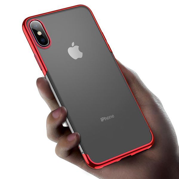 Купить Силиконовый чехол Baseus Shining красный для iPhone XS Max по лучшей цене в Украине 🔔 ,  наш интернет - магазин гарантирует качество и быструю доставку вашего заказа 🚀