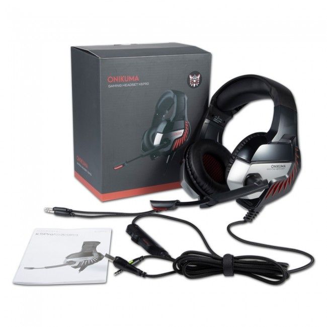 Купить Наушники игровые Onikuma K5 PRO с микрофоном Black-Red по лучшей цене в Украине 🔔 ,  наш интернет - магазин гарантирует качество и быструю доставку вашего заказа 🚀