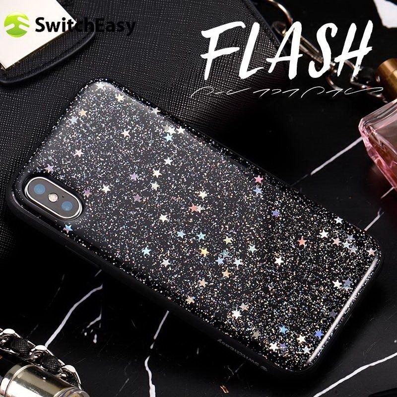 Купити Чохол SwitchEasy Flash чорний з зірками для iPhone X/XS за найкращою ціною в Україні 🔔, наш інтернет - магазин гарантує якість і швидку доставку вашого замовлення 🚀