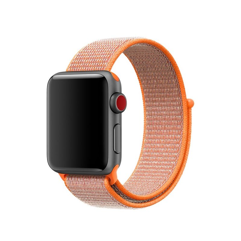 Купить Ремешок oneLounge Sport Loop Spicy Orange для Apple Watch 40mm | 38mm SE | 6 | 5 | 4 | 3 | 2 | 1 OEM по лучшей цене в Украине 🔔 ,  наш интернет - магазин гарантирует качество и быструю доставку вашего заказа 🚀
