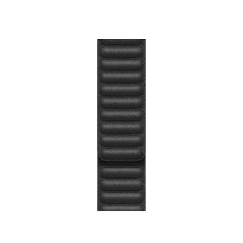 Купить Черный кожаный ремешок Apple Leather Link Black для Apple Watch 44mm (M | L) Series SE | 6 | 5 | 4 (MY9N2) по лучшей цене в Украине 🔔 ,  наш интернет - магазин гарантирует качество и быструю доставку вашего заказа 🚀