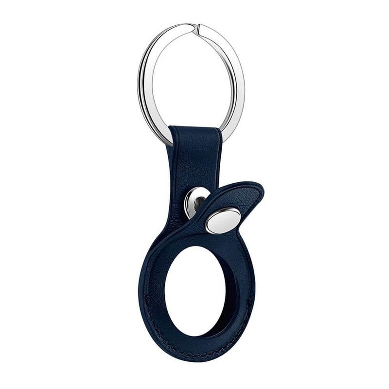 Брелок із кільцем iLoungeMax Leather Key Ring Baltic Blue для AirTag ОЕМ