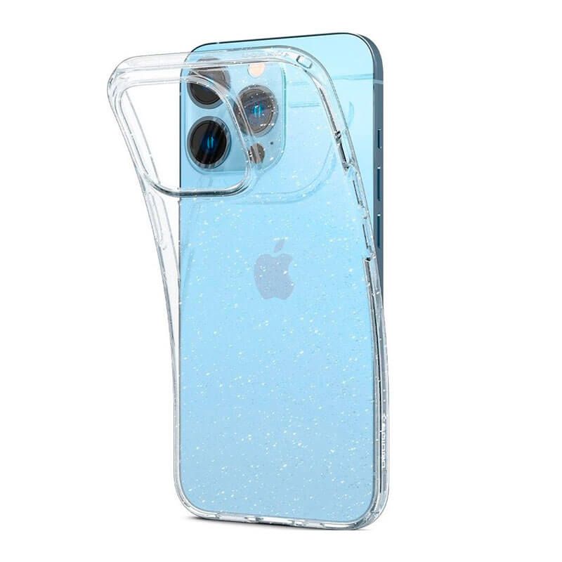 Прозорий захисний чохол Spigen Liquid Crystal Glitter Crystal Quartz для iPhone 13 Pro