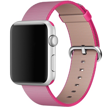 Купити Нейлоновий ремінець oneLounge Woven Nylon Pink для Apple Watch 42mm | 44mm SE| 6 | 5 | 4 | 3 | 2 | 1 за найкращою ціною в Україні 🔔, наш інтернет - магазин гарантує якість і швидку доставку вашого замовлення 🚀