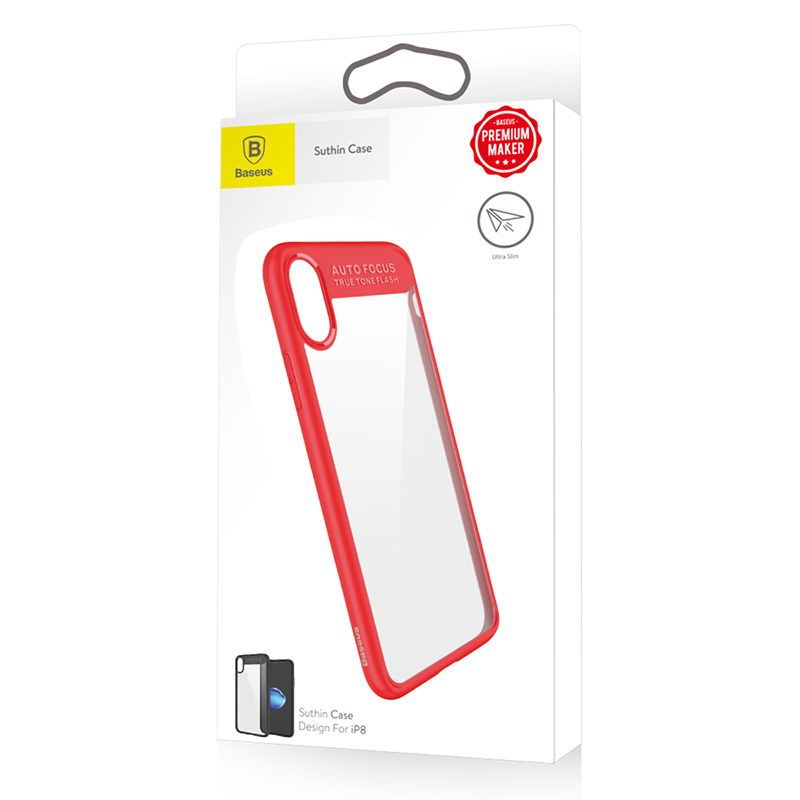 Купити Чохол Baseus Suthin червоний для iPhone X/XS за найкращою ціною в Україні 🔔, наш інтернет - магазин гарантує якість і швидку доставку вашого замовлення 🚀