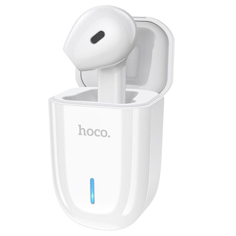 Купити Bluetooth гарнітура Hoco E55 Flicker з зарядним чохлом White за найкращою ціною в Україні 🔔, наш інтернет - магазин гарантує якість і швидку доставку вашого замовлення 🚀