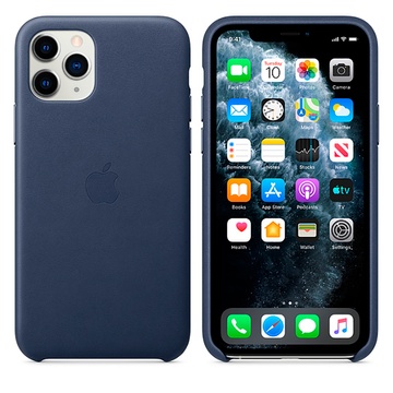 Купить Кожаный чехол oneLounge Leather Case Midnight Blue для iPhone 11 Pro OEM (MWYG2) по лучшей цене в Украине 🔔 ,  наш интернет - магазин гарантирует качество и быструю доставку вашего заказа 🚀