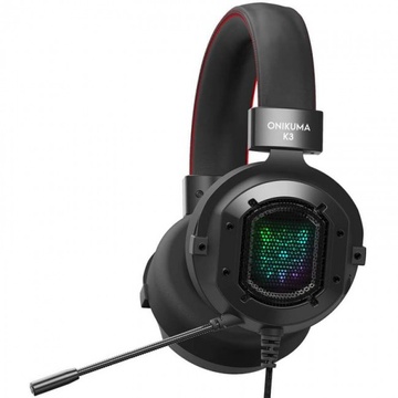 Купить Наушники игровые Onikuma K3 RGB с микрофоном Black по лучшей цене в Украине 🔔 ,  наш интернет - магазин гарантирует качество и быструю доставку вашего заказа 🚀