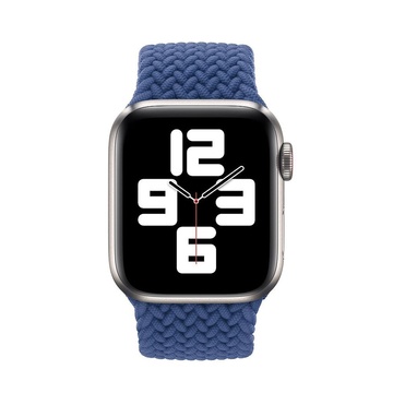Купить Плетеный монобраслет oneLounge Braided Solo Loop Atlantic Blue для Apple Watch 40mm | 38mm Size S OEM по лучшей цене в Украине 🔔 ,  наш интернет - магазин гарантирует качество и быструю доставку вашего заказа 🚀