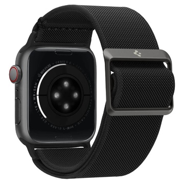 Купити Чорний нейлоновий ремінець Spigen Band Lite Fit Black для Apple Watch Series 6 | 5 | 4 | SE (44mm) за найкращою ціною в Україні 🔔, наш інтернет - магазин гарантує якість і швидку доставку вашого замовлення 🚀
