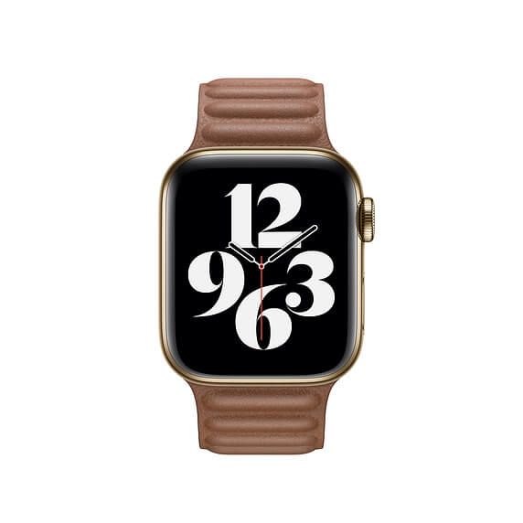 Купити Шкіряний ремінець Apple Leather Link Saddle Brown для Apple Watch 40mm (S | M) Series SE | 6 | 5 | 4 (MY962) за найкращою ціною в Україні 🔔, наш інтернет - магазин гарантує якість і швидку доставку вашого замовлення 🚀