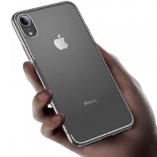 Купити Силіконовий чохол Baseus Shining сріблястий для iPhone XR за найкращою ціною в Україні 🔔, наш інтернет - магазин гарантує якість і швидку доставку вашого замовлення 🚀