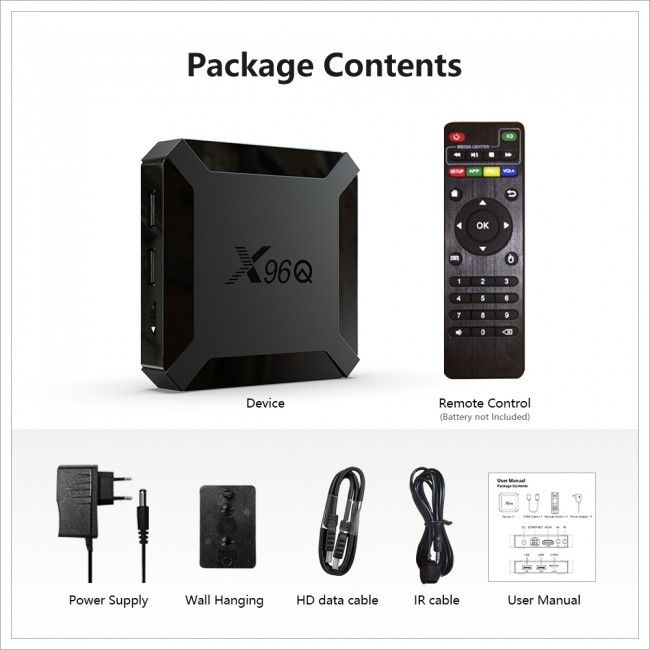 Купить Приставка Smart TV Box X96Q Allwinner H313 1Gb/8Gb Black по лучшей цене в Украине 🔔 ,  наш интернет - магазин гарантирует качество и быструю доставку вашего заказа 🚀