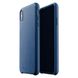 Кожаный чехол MUJJO Full Leather Case Monaco Blue для iPhone XS Max