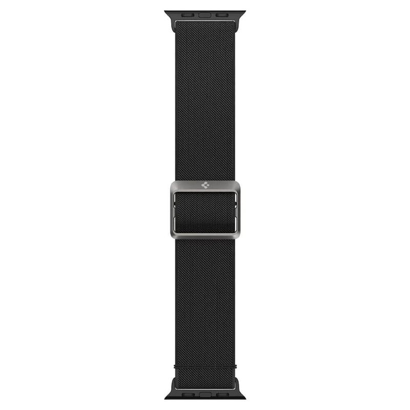 Купить Черный нейлоновый ремешок Spigen Band Lite Fit Black для Apple Watch Series 6 | 5 | 4 | SE (44mm) по лучшей цене в Украине 🔔 ,  наш интернет - магазин гарантирует качество и быструю доставку вашего заказа 🚀