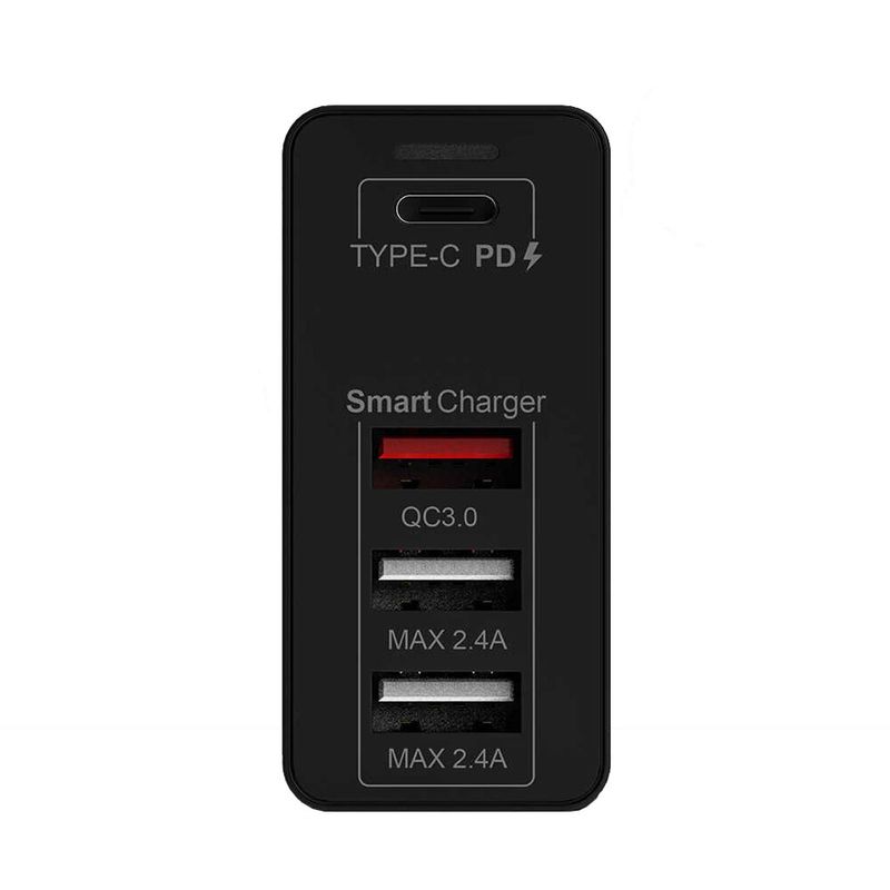 Купить Сетевое зарядное устройство CP 100PD Type-C PD + QC3.0 + 2 USB 100W (Black) по лучшей цене в Украине 🔔 ,  наш интернет - магазин гарантирует качество и быструю доставку вашего заказа 🚀